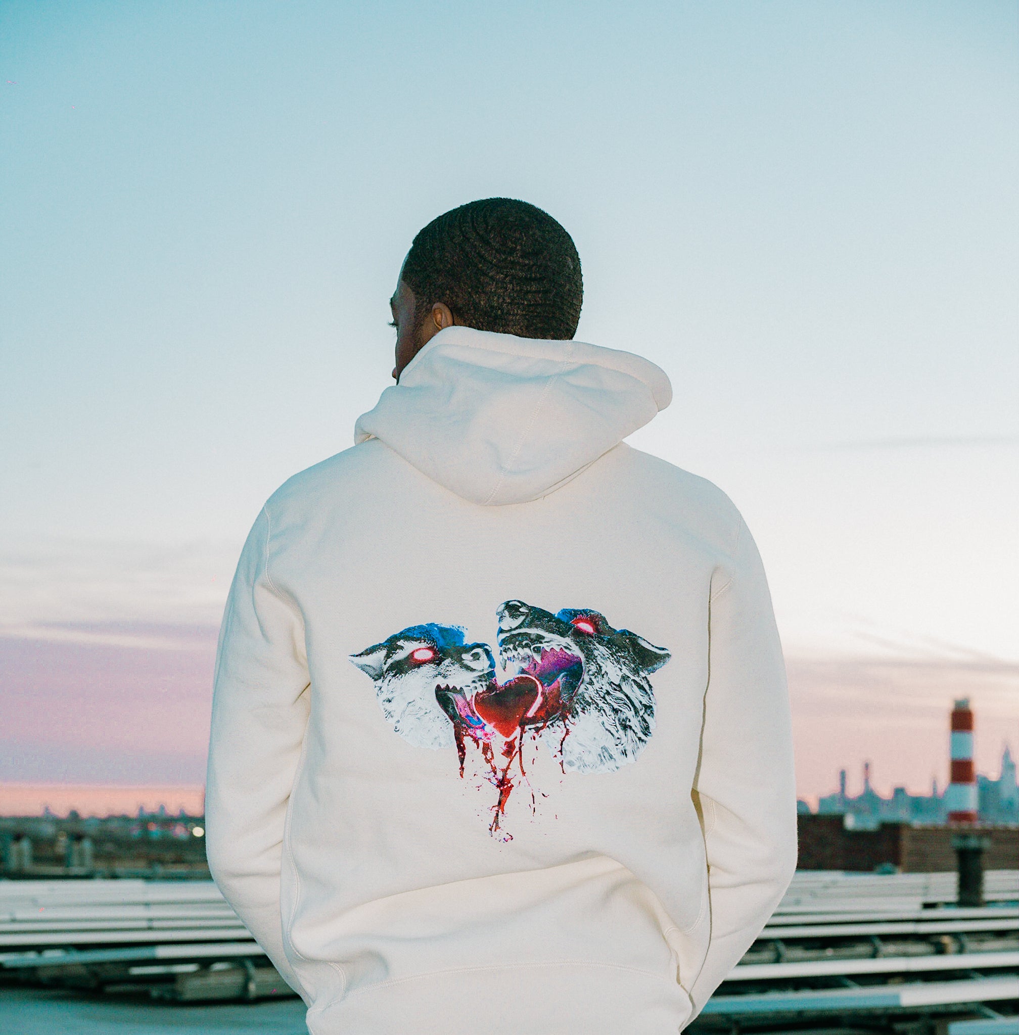 MostLoved™ - "Share The Love" Wolves Hoodie (Cream)