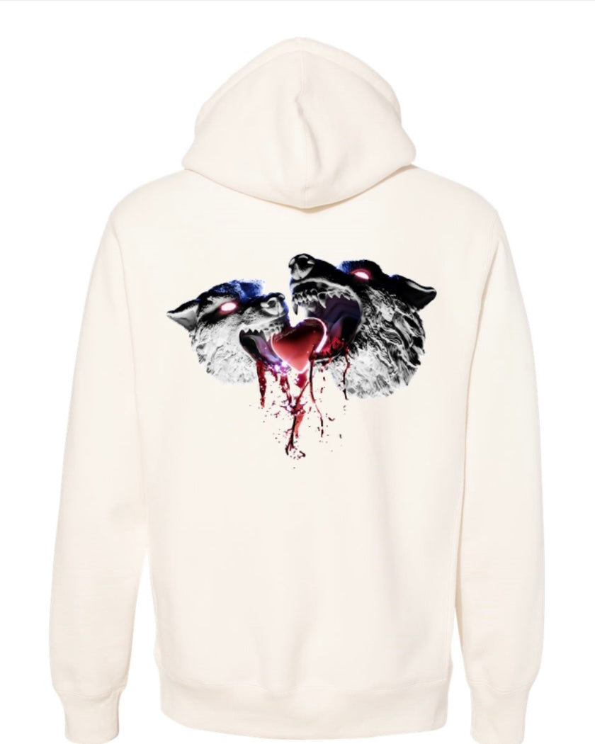 MostLoved™ - "Share The Love" Wolves Hoodie (Cream)