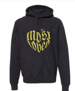 MostLoved™ - Gold Embroidered Hoodie (Black)